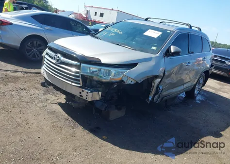 2016 Toyota Highlander Limited V6 из США, поврежденный, VIN 5TDDKRFH8GS282229